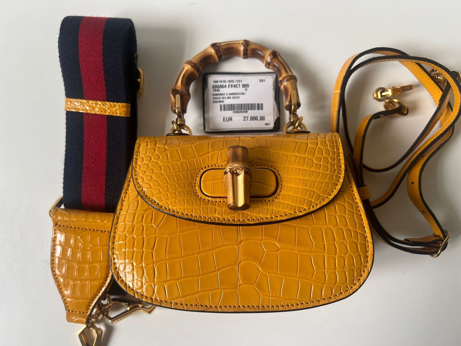 Сумка Gucci из крокодиловой кожи